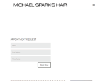 Tablet Screenshot of michaelsparkshair.com